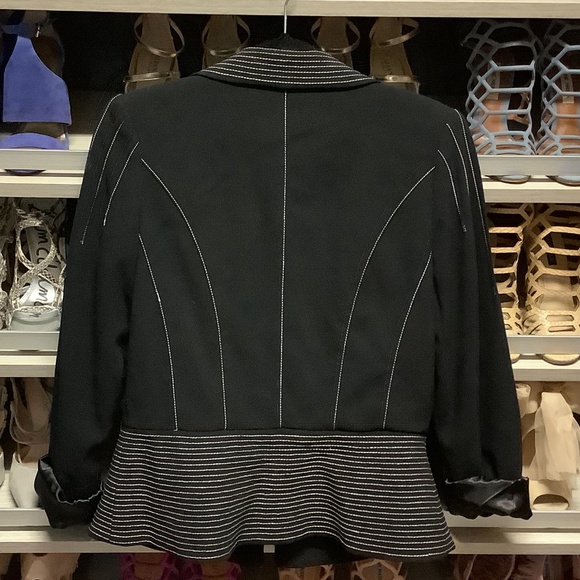 Mark Zunino Black Blazer Size 6 - Picture 3 of 5